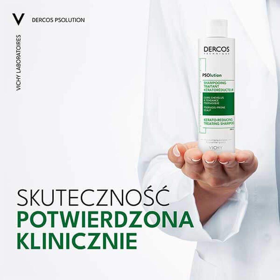 Vichy Dercos PSOlution, șampon keratolitic pentru păr, 200 ml