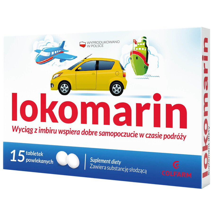 Lokomarin, 15 comprimés pelliculés + cahier de coloriage gratuit