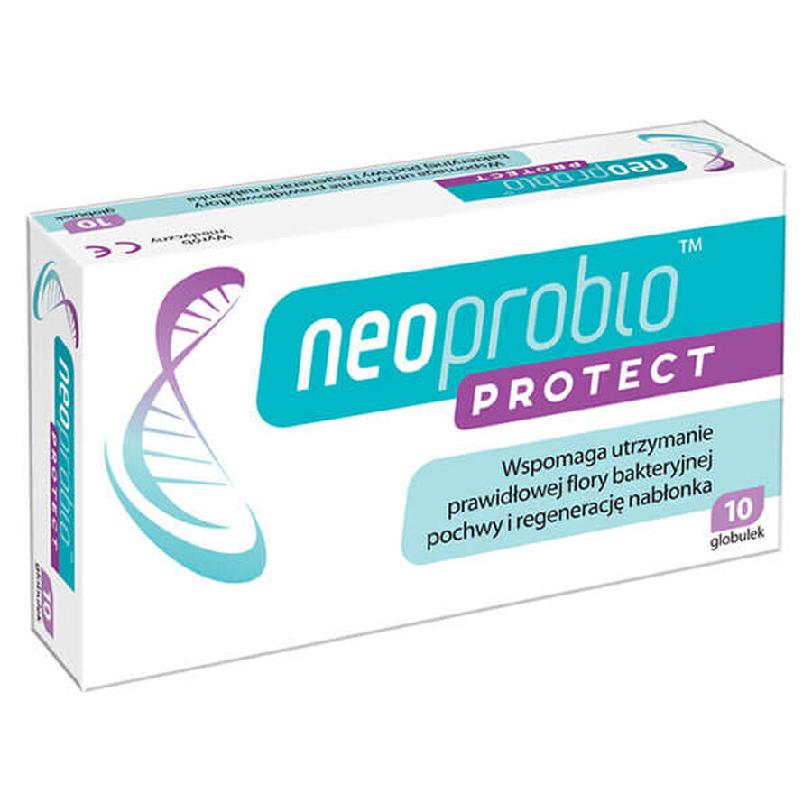 Neoprobio Protect, globules vaginaux, 10 pcs.