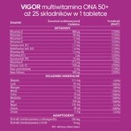 Vigor Multivitamine Ona 50+, 60 comprimate