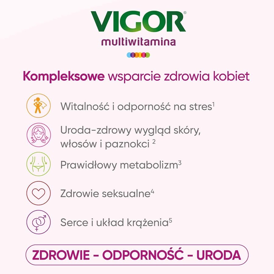 Vigor Multivitamin Ona, 60 comprimate