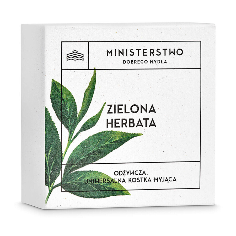 Ministerio del Buen Jabón, barra de champú, té verde, 85 g