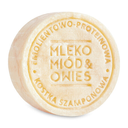 Ministry of Good Zeep, shampoo bar, honing, melk en haver, 85 g