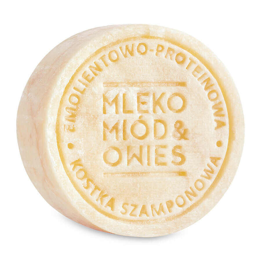 Ministry of Good Zeep, shampoo bar, honing, melk en haver, 85 g