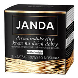 Janda Strength of Sapphire Carrier, cremă de zi dermo-inducătoare, flori albe, 50 ml