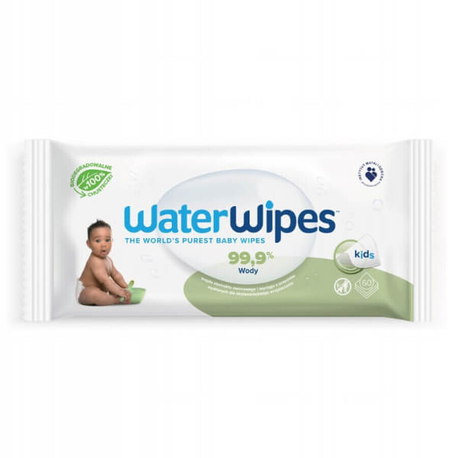 WaterWipes Soapberry Bio, șervețele umede, apă cu extract de săpun, de la naștere, 4 x 60 bucăți 