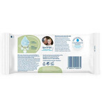 WaterWipes Soapberry Bio, șervețele umede, apă cu extract de săpun, de la naștere, 60 bucăți