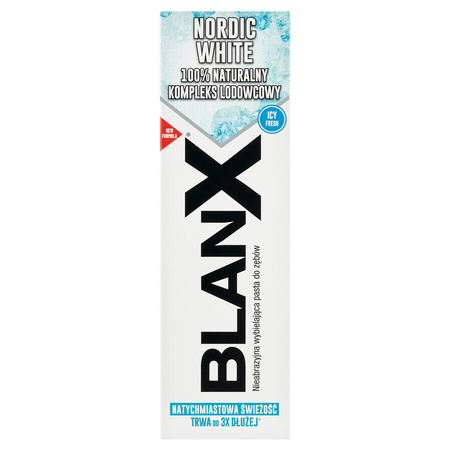 BlanX Nordic White, pastă de dinți albitoare, 75 ml