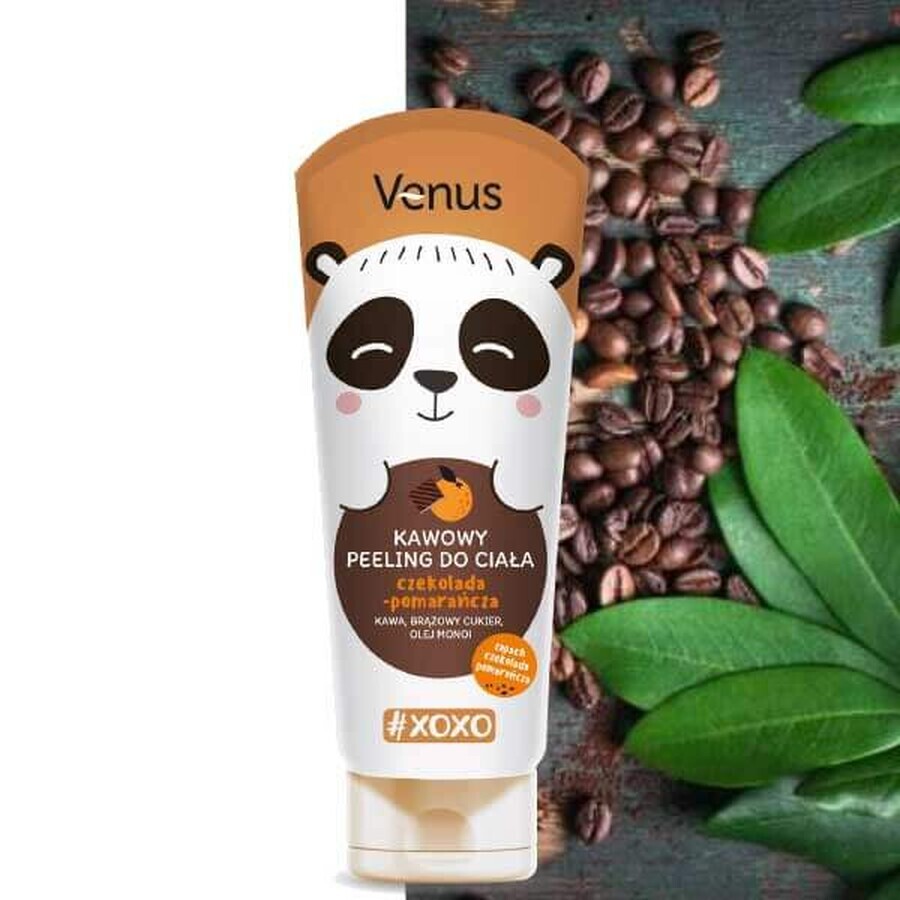 Venus Xoxo, exfoliante corporal de café, aceite monoi, café y azúcar moreno, 200 ml