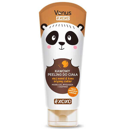 Venus Xoxo, exfoliante corporal de café, aceite monoi, café y azúcar moreno, 200 ml