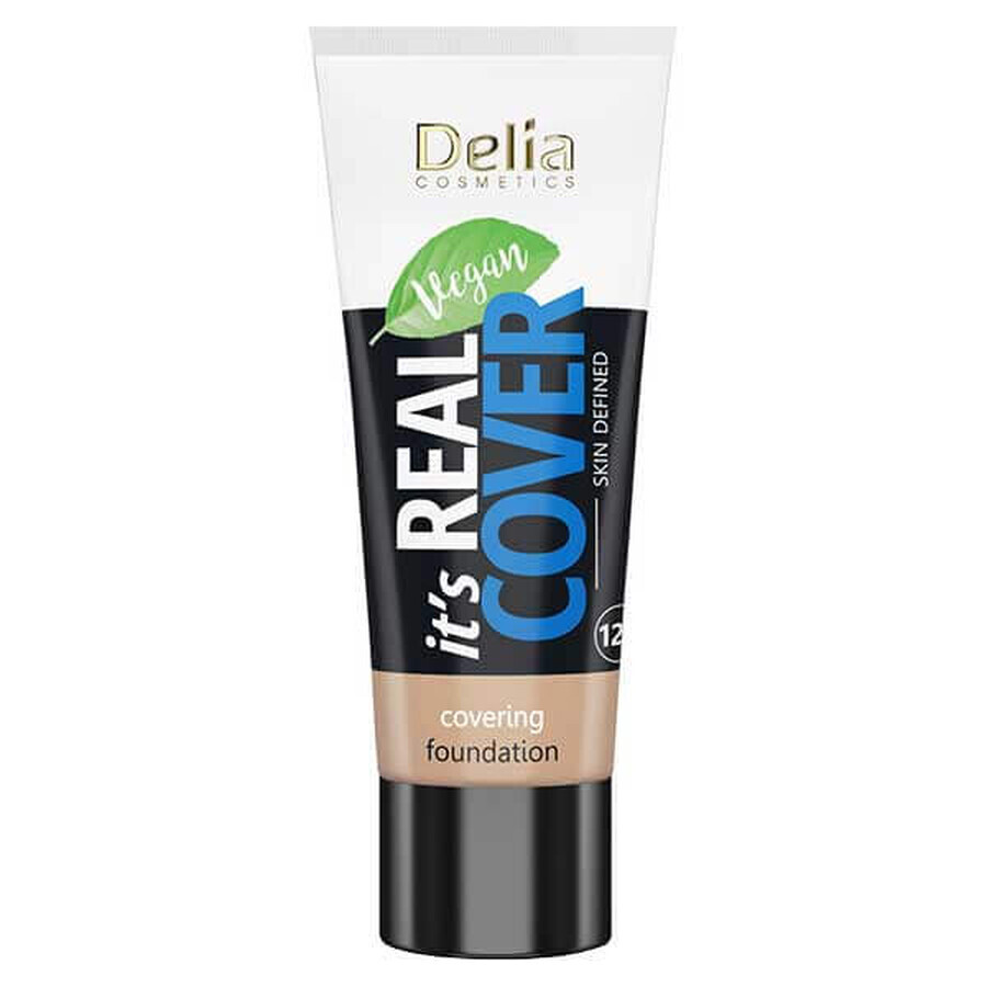 Delia It's Real Cover, fondotinta correttivo rivitalizzante e idratante, 203 latte, 30 ml