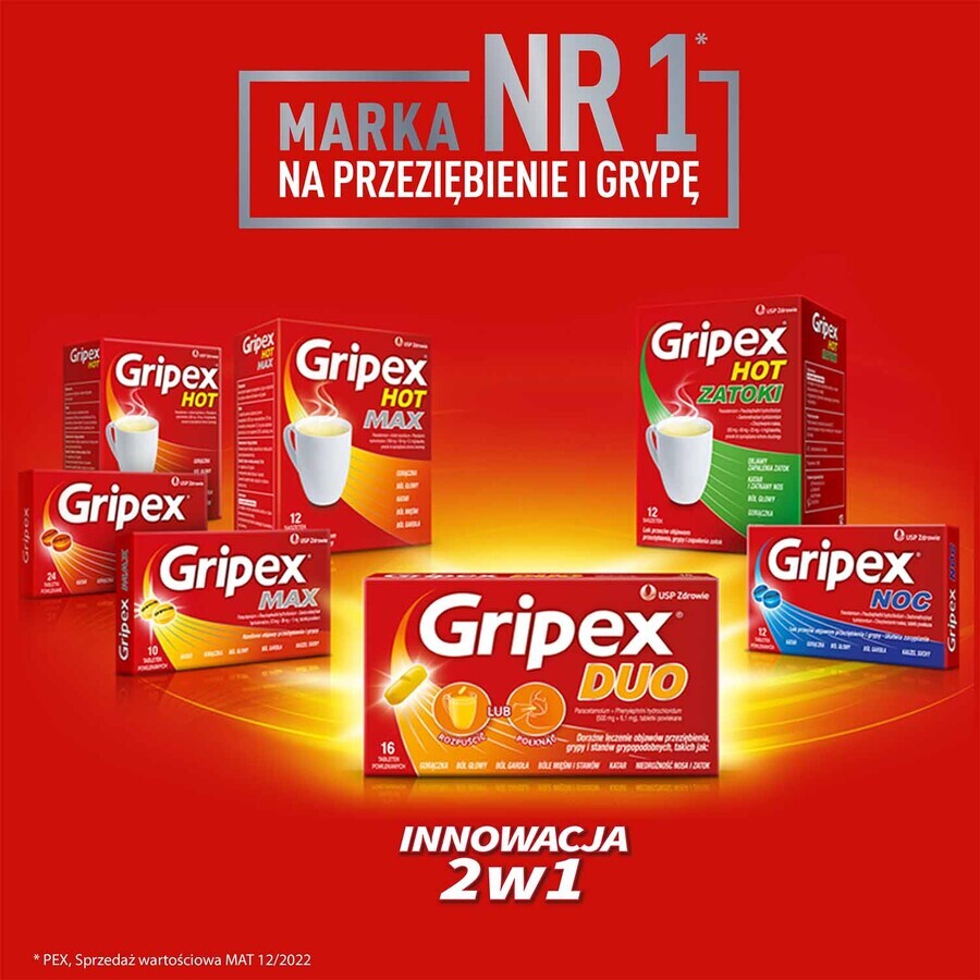 Gripex Duo, 16 tabletten