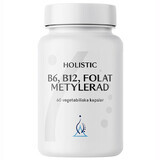 Holistic B6, B12, Folat Metylerad, 60 capsule