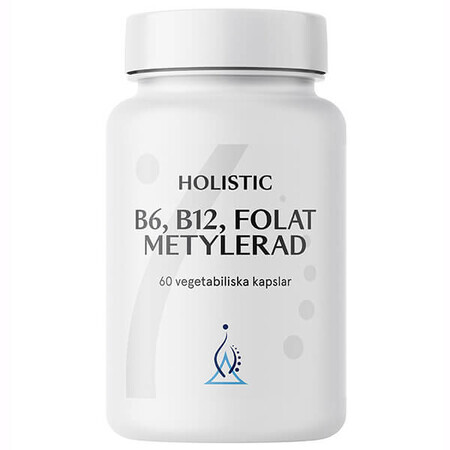 Holistic B6, B12, Folat Metylerad, 60 capsule