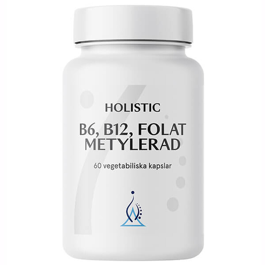 Holistic B6, B12, Folat Metylerad, 60 capsule