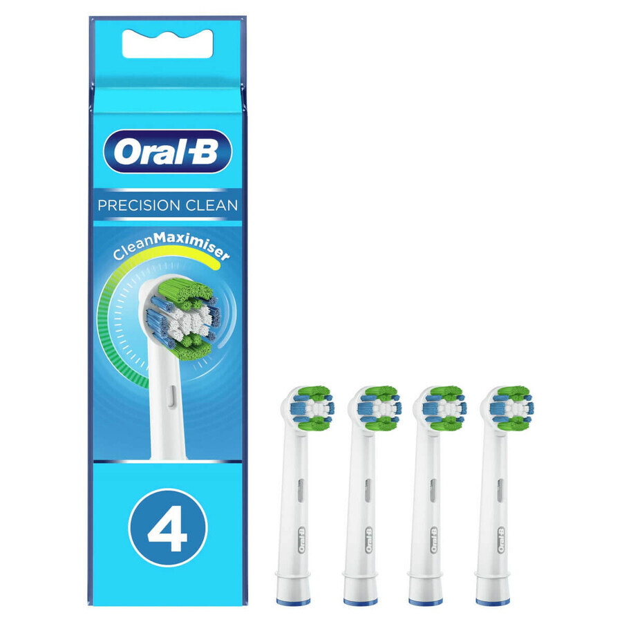 Punte di ricambio Oral-B Precision Clean per spazzolino elettrico Clean Maximiser, 4 pezzi