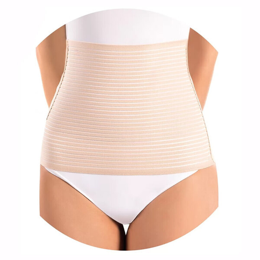 BabyOno Expert Shaped Postnatal Belly Belt Flesh Color Size XL 1pc