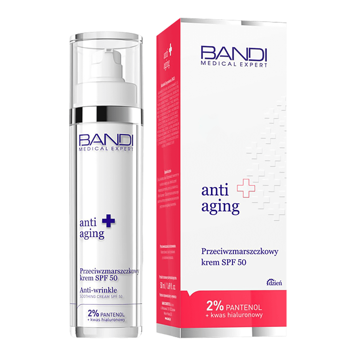 Bandi Medical Expert Anti Aging, cremă antirid, SPF 50, 50 ml