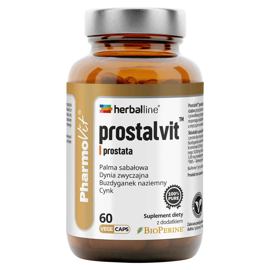 PharmoVit HerbalLine Prostalvit Prostată, 60 capsule pe bază de plante