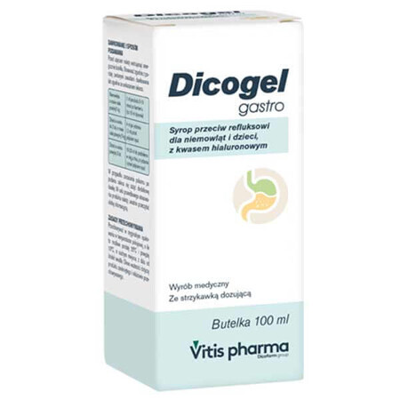 Dicogel Gastro, anti-reflux syrup, for infants and children, 100 ml