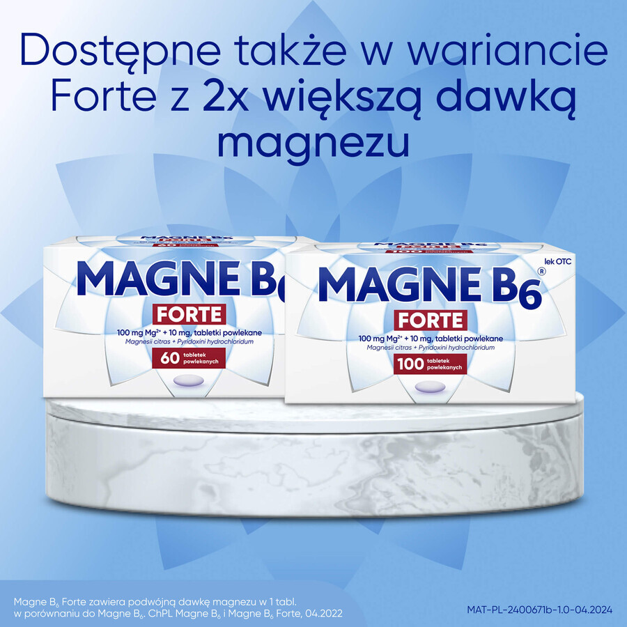 Magne B6 48 mg + 5 mg, 60 comprimate filmate