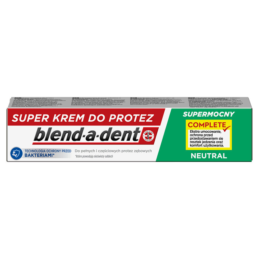 Blend-a-dent Complete, Adeziv dentar, Neutru, 47 g