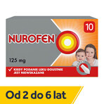 Nurofen pour enfants 125 mg, suppositoires, 10 pièces