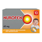 Nurofen pentru copii 60 mg, supozitoare , 10 bucăți