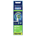 Oral-B Cross Action, vervangende opzetborstels voor Clean Maximiser elektrische tandenborstel, EB50-4, 4 stuks