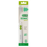 Sunstar Gum Sonic Daily, periuță de dinți sonică, albă, 1 buc