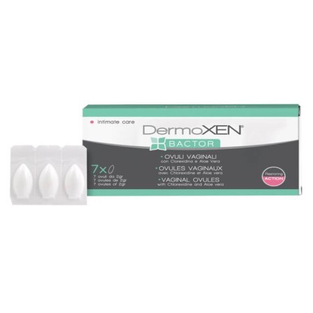 Ovule vaginale Dermoxen BACTOR, 7 bucati, Ekuberg Pharma