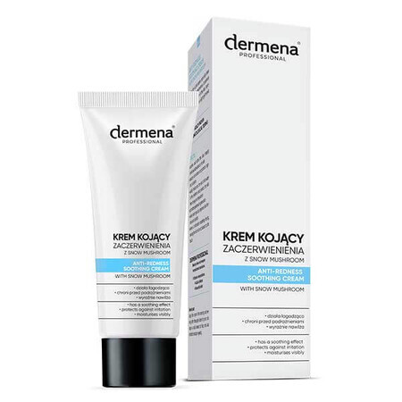 Dermena Professional, cremă de calmare a roșeață cu ciuperci de zăpadă, toate tipurile de piele, 50 ml 