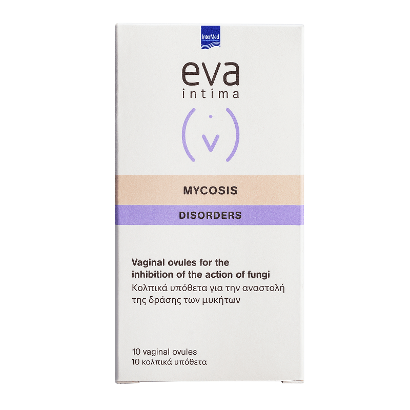 Ovule vaginale pentru ameliorarea vaginitei fungice Eva Intima Mycosis, 10 bucati, Intermed Vitamine si suplimente