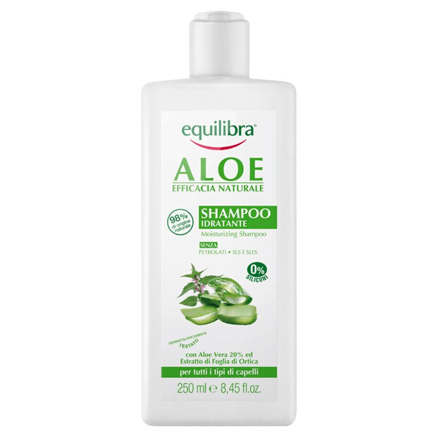 Equilibra Aloe Set, feuchtigkeitsspendendes Shampoo, Aloe Vera, 250 ml + feuchtigkeitsspendende Spülung, Aloe Vera, 200 ml