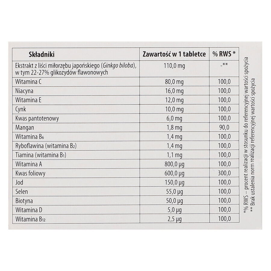 Ginkofar Vital, 60 comprimate filmate