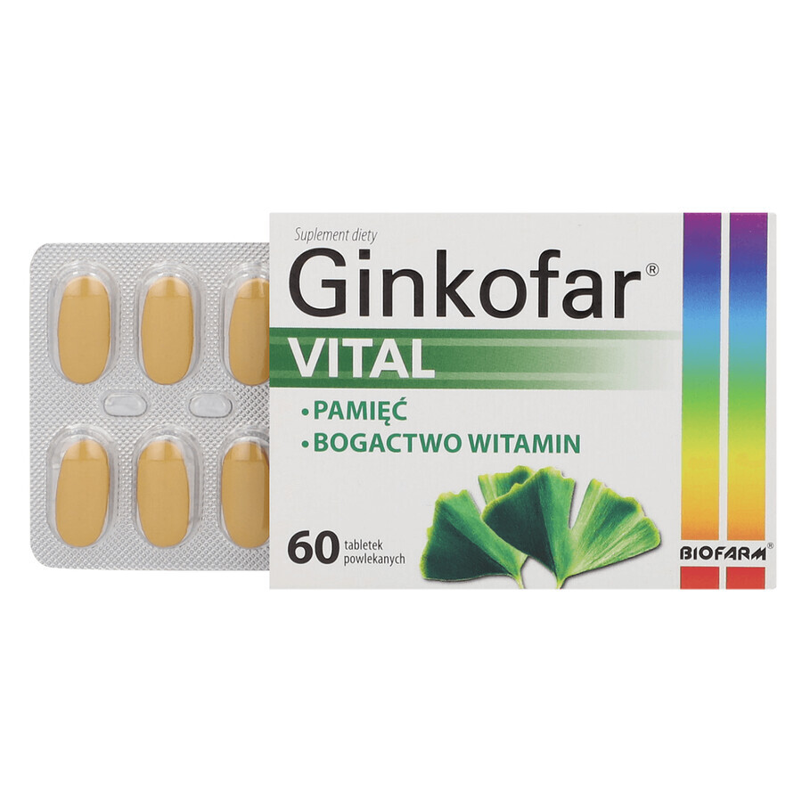 Ginkofar Vital, 60 comprimate filmate