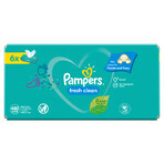 Pampers Fresh Clean, șervețele umede, 6 x 80 buc