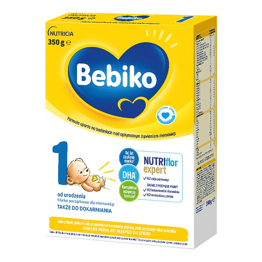 Bebiko 1 Leche infantil Nutriflor Expert, desde el nacimiento, 350 g