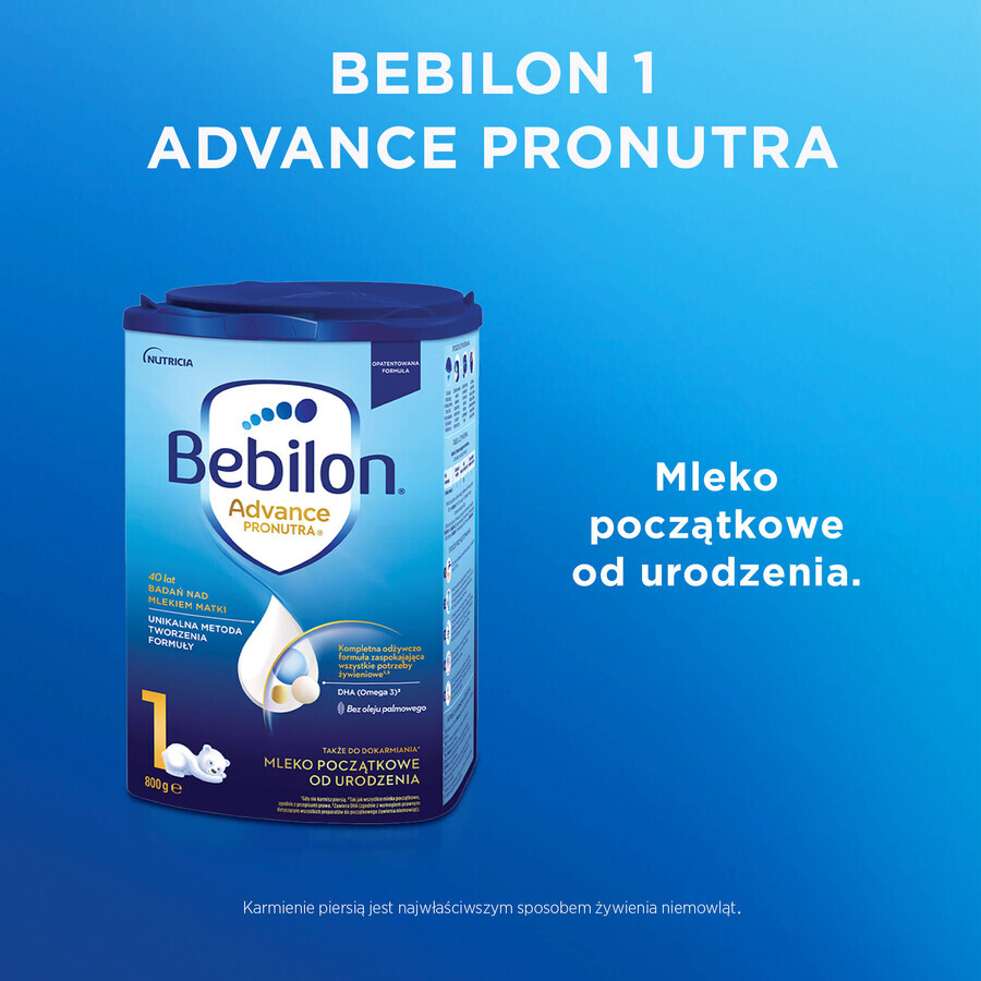 Bebilon Advance Pronutra 1, milk for infants, from birth, 800 g