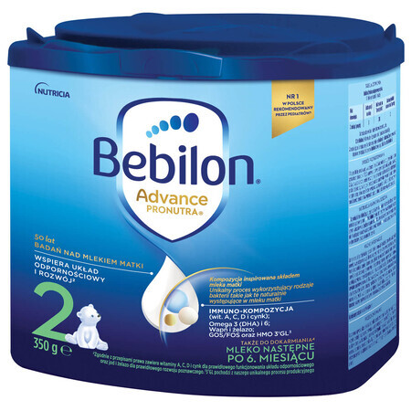 Bebilon Advance Pronutra 2, leche siguiente, más de 6 meses, 350 g