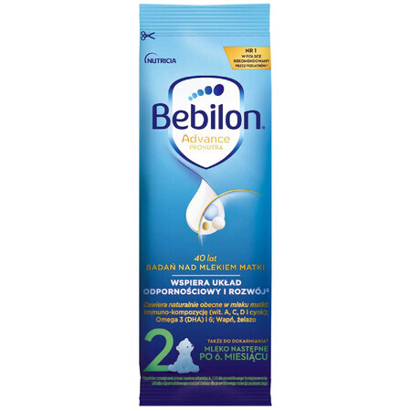 Bebilon Advance Pronutra 2, leche siguiente, mayores de 6 meses, 28,8 g x 1 sobre