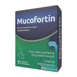 Mucofortin 600 mg, 10 comprimés effervescents