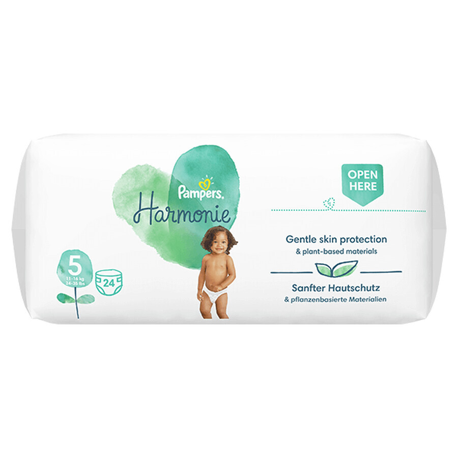 Pampers Harmonie, scutece, mărimea 5, 11-16 kg, 24 buc