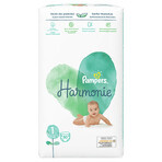 Pampers Harmonie, scutece, mărimea 1, 2-5 kg, 50 buc