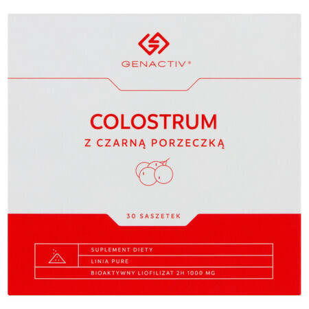 Genactiv Colostrum cu coacăz negru, pulbere, 3 g x 30 pliculețe