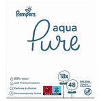 Pampers Aqua Pure, șervețele umede, 18 x 48 buc