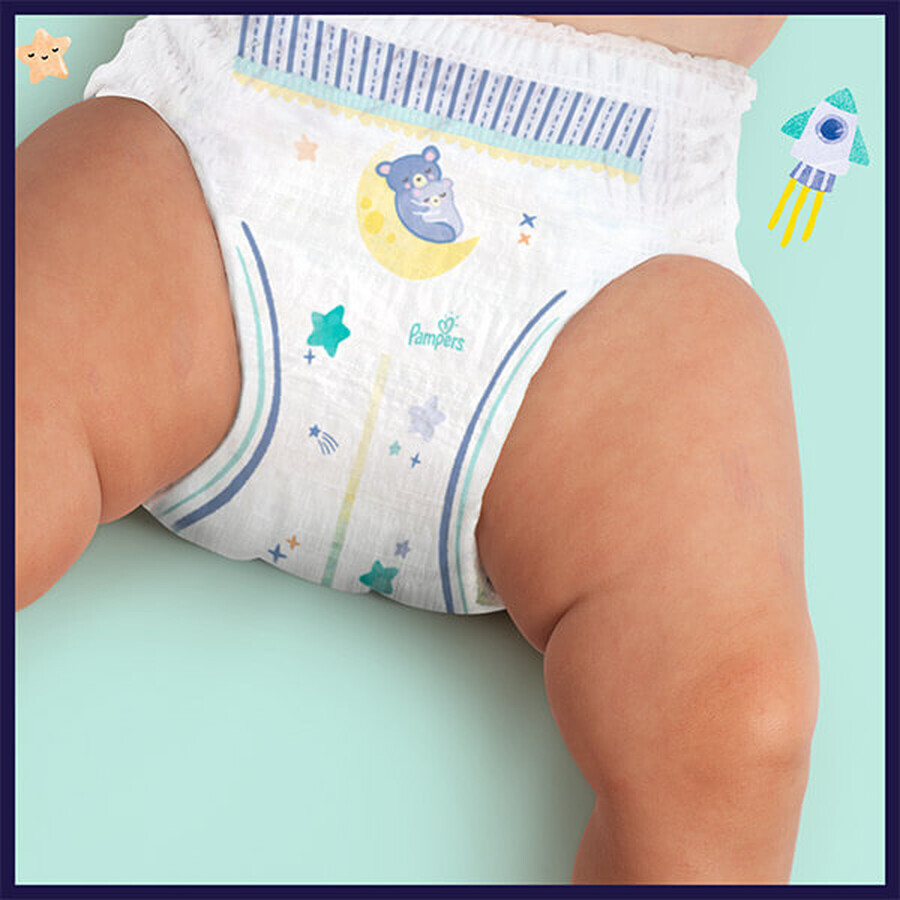 Pampers Night Pants, scutece, mărimea 4, 9-15 kg, 25 buc