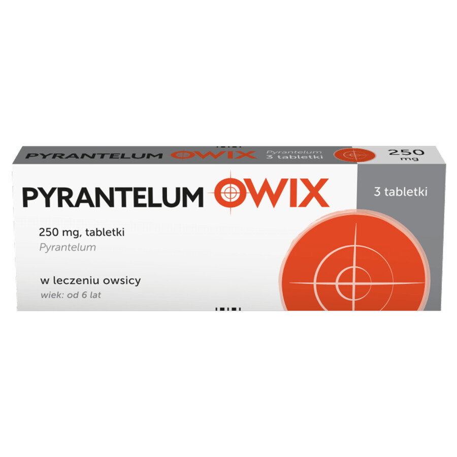 Pyrantelum OWIX 250 mg, 3 comprimés