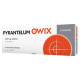 Pyrantelum OWIX 250 mg, 3 tablets