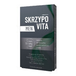 Set Skrzypovita, Men, 30 comprimidos recubiertos + Pro Men, champú anticaída, 200 ml + neceser adicional